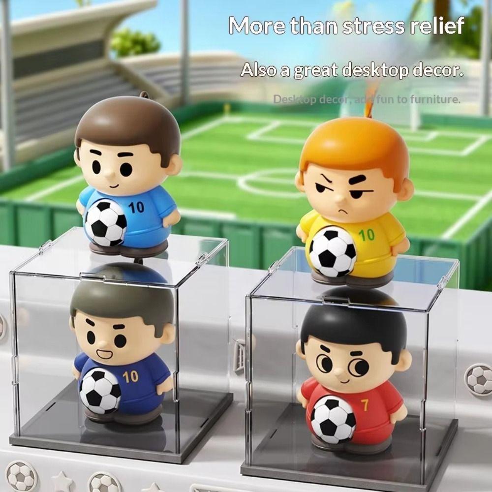 Rebound Football Player Pinch Toy Press Football Squeeze Toy Decompression Toy Backpack Pendant