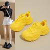 2026 Mode Pappa-skor Dam Utomhus Sneakers Vår Höst Andningsbara Nya Tjocka Sula Bekväma Sneakers Snörning Casual Skor