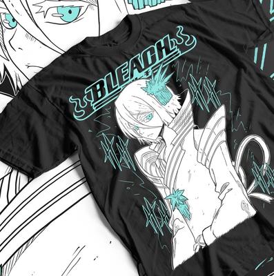 Koszulka Anime Manga Rukia Bleach Zaraki Kenpachi Kurosaki Prezent Koszulka Unisex