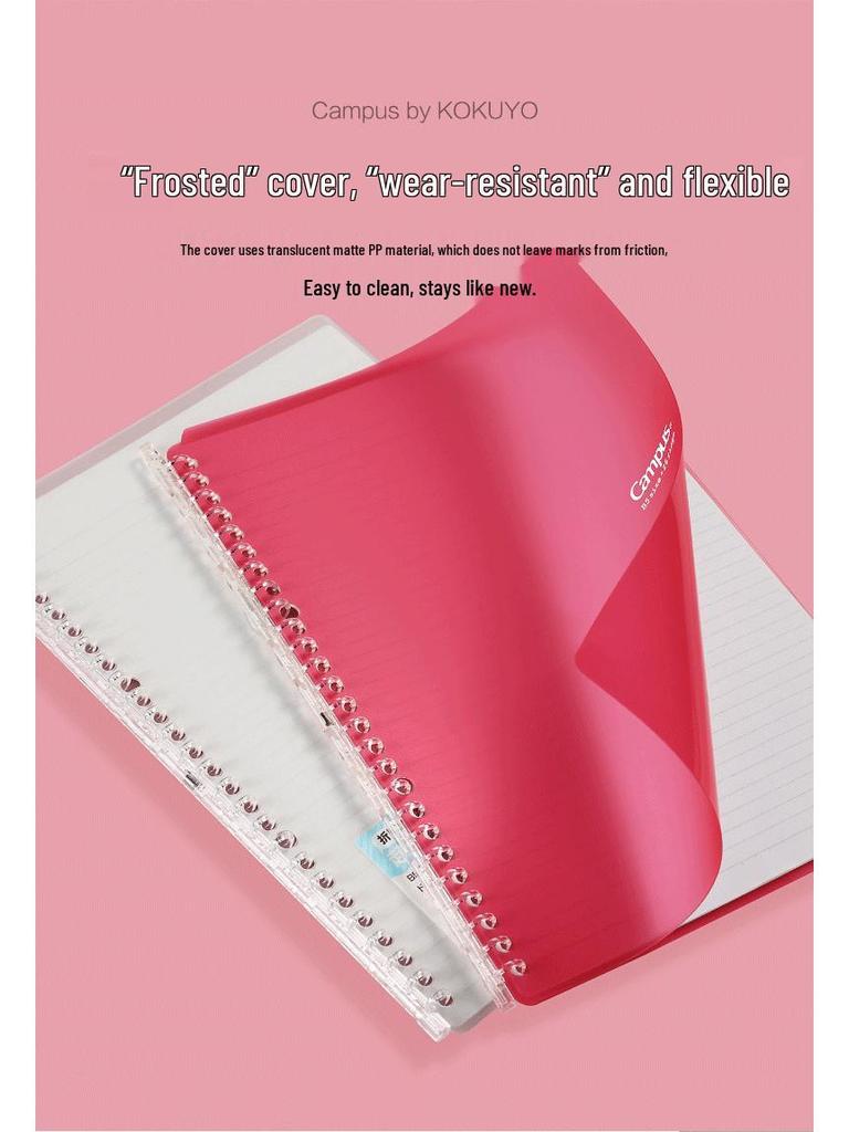 Japanese Loose-leaf Notebook with 5 Detachable Ring Binders by Wei Yan