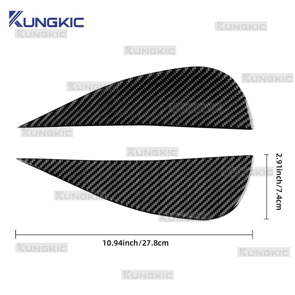 Carbon Fiber Style Interior Sticker for Fiat 500 2008-2024 Abarth 595/695 2012-2024 Rear Armrest Trim
