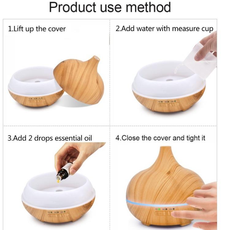 Household Diffuser, Large Capacity, Aromatherapy Diffuser with Remote Control, Suitable for Hotels, Spas, Yoga Rooms - Humidifier with 7-color LED