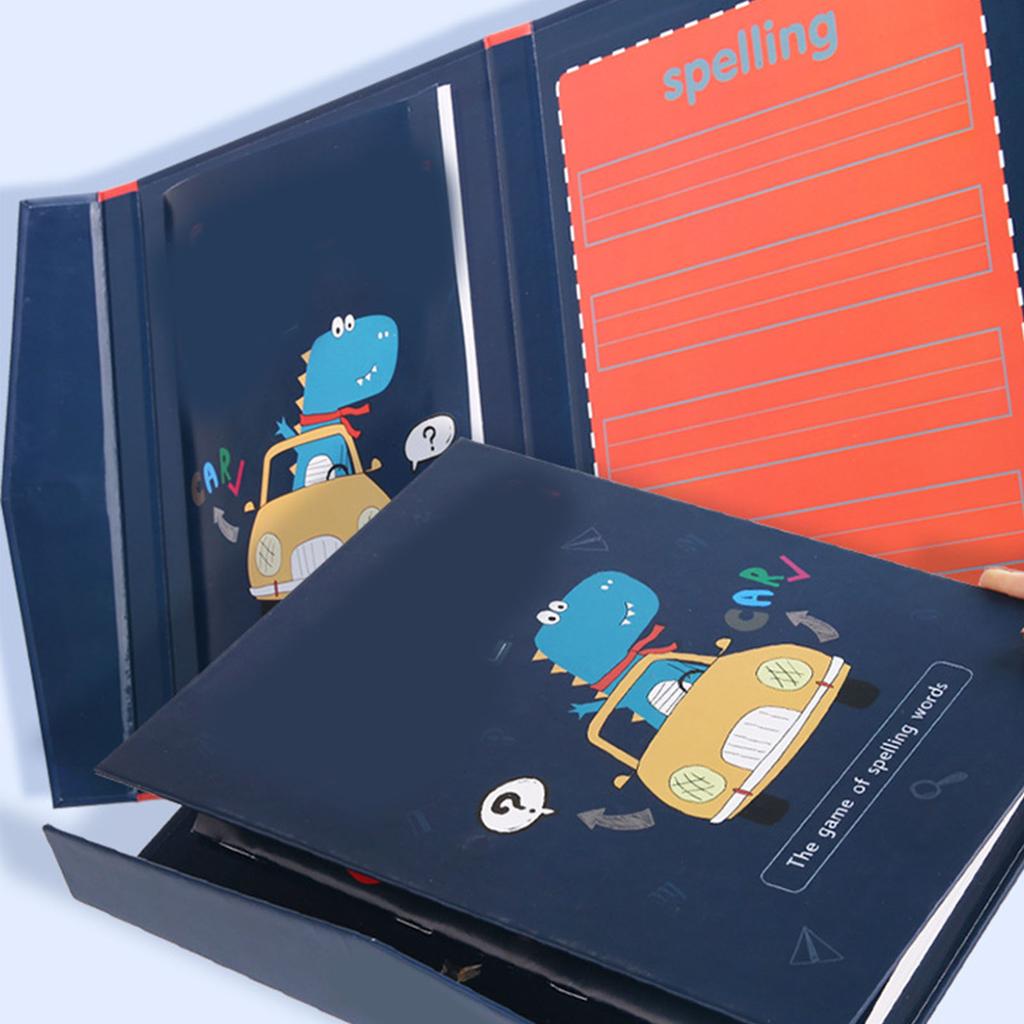 Joc Magnetic de Citire a Cuvintelor și Ortografie Educativ Învățare Timpurie Litere Magnetice Alfabet Ștergibile