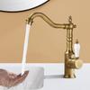 Robinet de lavoar din bronz antic, robinet de baie auriu, montat pe punte, robinet de bucătărie negru, robinet de lavoar cu apă caldă și rece, robinet de lavoar cromat din alamă