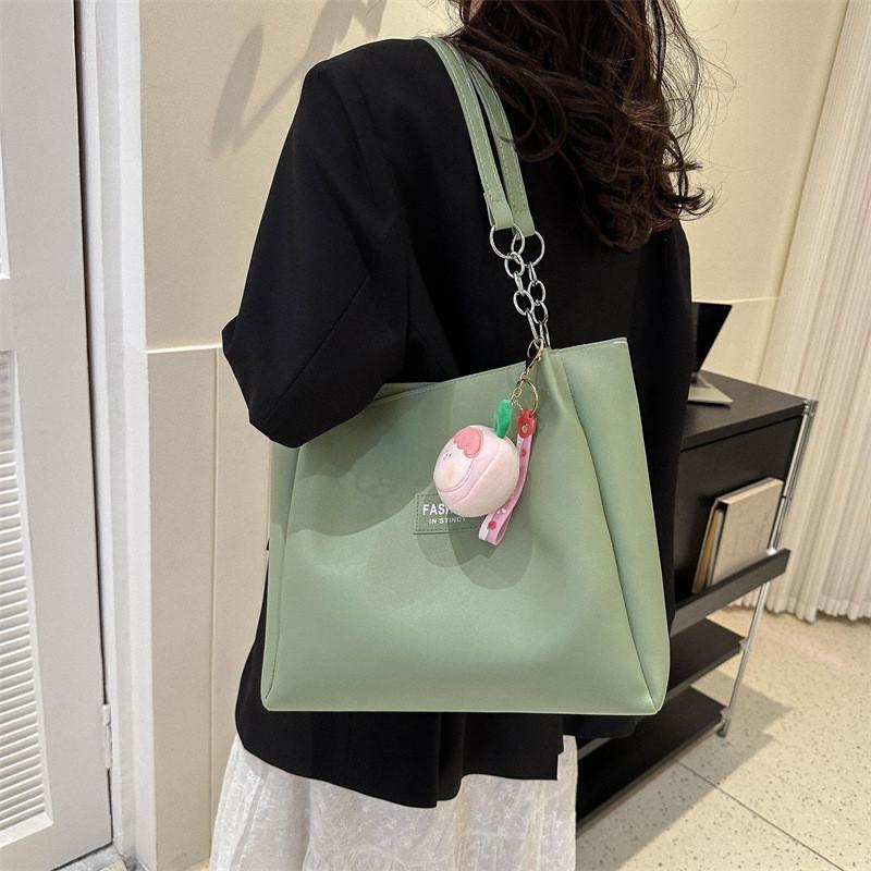 Stylish Pu Leather Tote Bag For Women With Phone Pocket And Zipper Closure