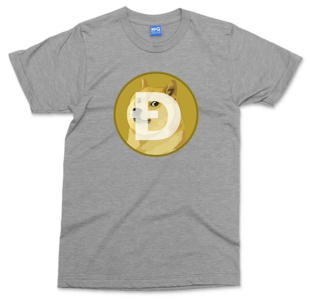 Dogecoin Logo TShirt Funny Dog Coin Meme Doge Hodl Investor Trader Tee Unisex