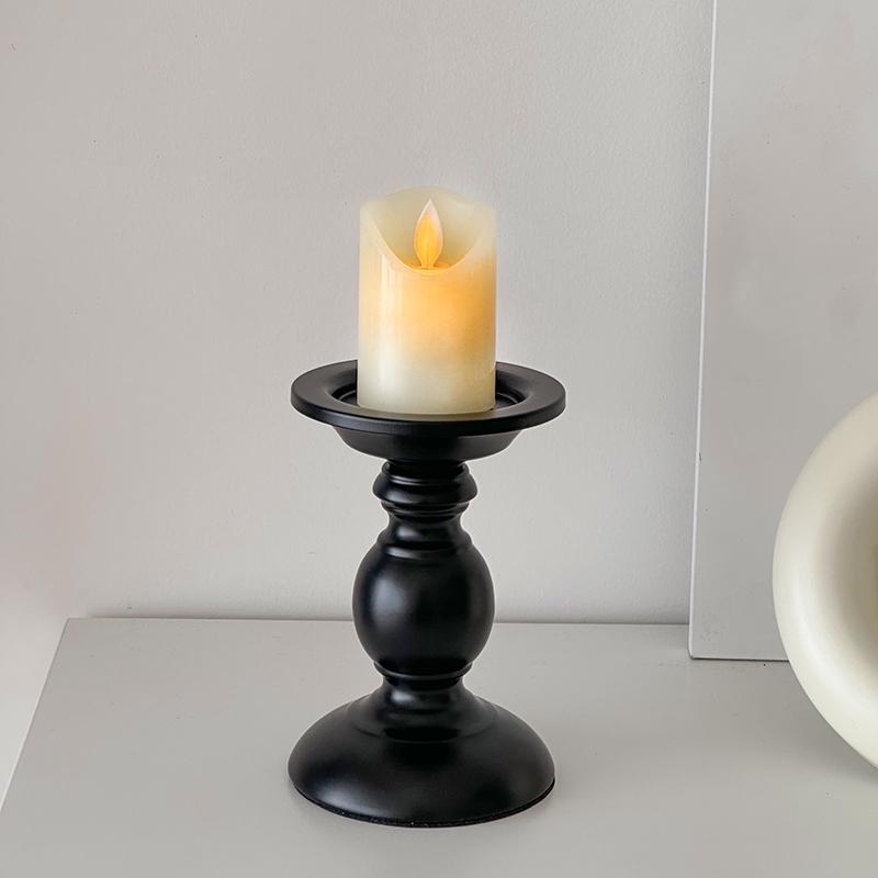 Roman Column Retro Style Aromatherapy Candle Holder for Dining Table Decor