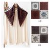 Womens Wool Square Scarf Printed Double-sided Shawl Elegant Commute Accessory Fashion Versatile