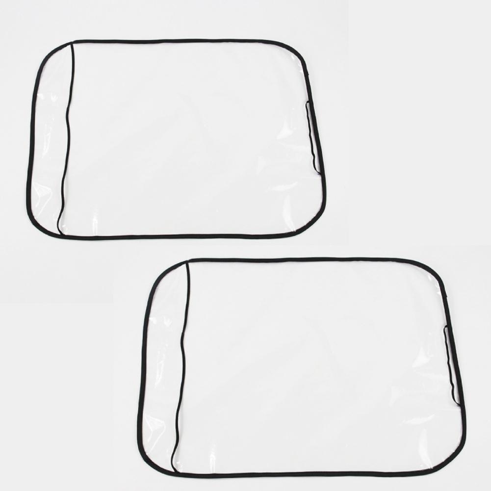 2pcs Car Seat Back Pad PE Film Anti Dirty Protector Cover Anti Child Kick Footprint Tools Car Interior Seat Mat Car