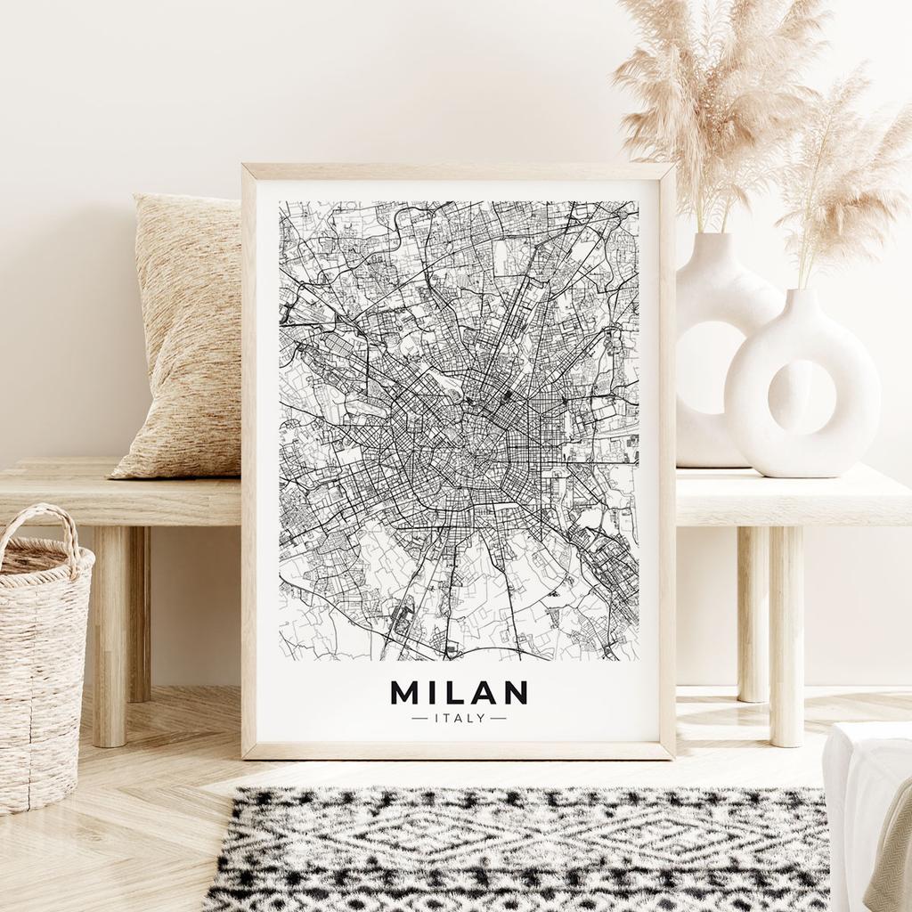 Poster Milano piano della città