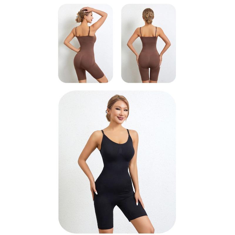 Women S Plus Size Seamless Tummy Control Flat Leg Bodysuit