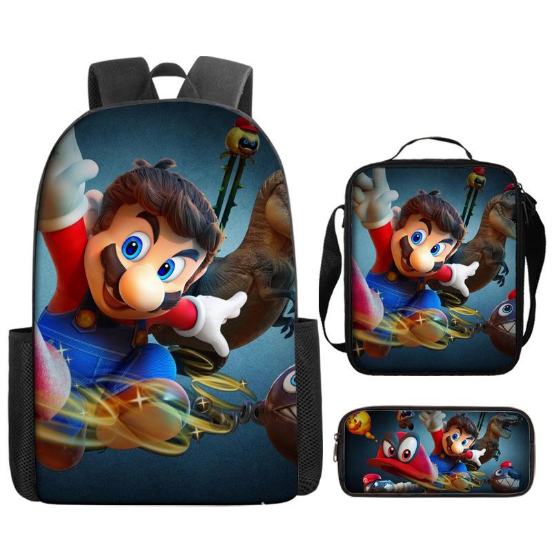 Super Elementary School Bag Cartoon Anime Backpack Mario Backpack Super Satchel