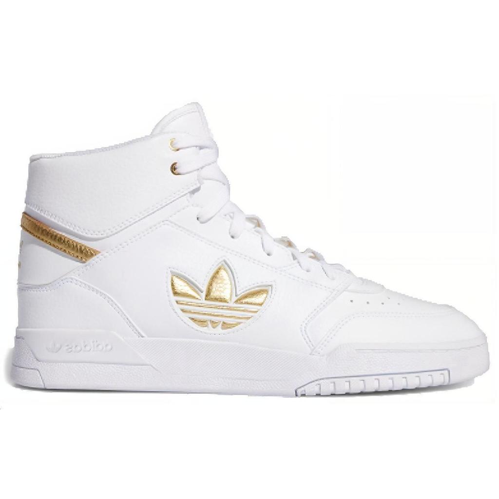 Adidas Drop Step XL White Gold Metallic Unisex Sneakers Footwear-White FW2040