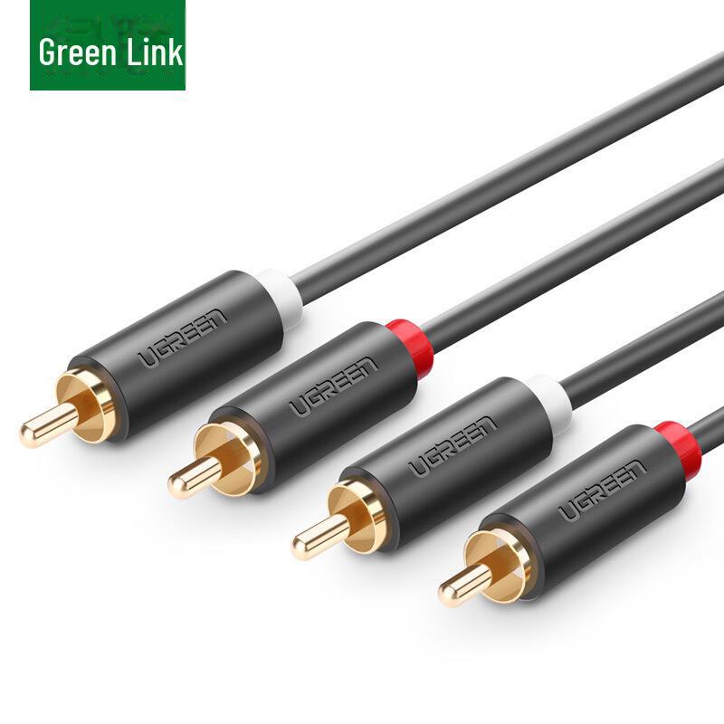 Greenlink 2RCA Dual Lotus to Dual Red/White Audio Cable with Pure Copper AV Output