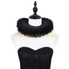 49MD Vintage Styles Neck Ruff Unique Fashion Necklace Ruffled Pattern Neck Collar for Casual Gatherings