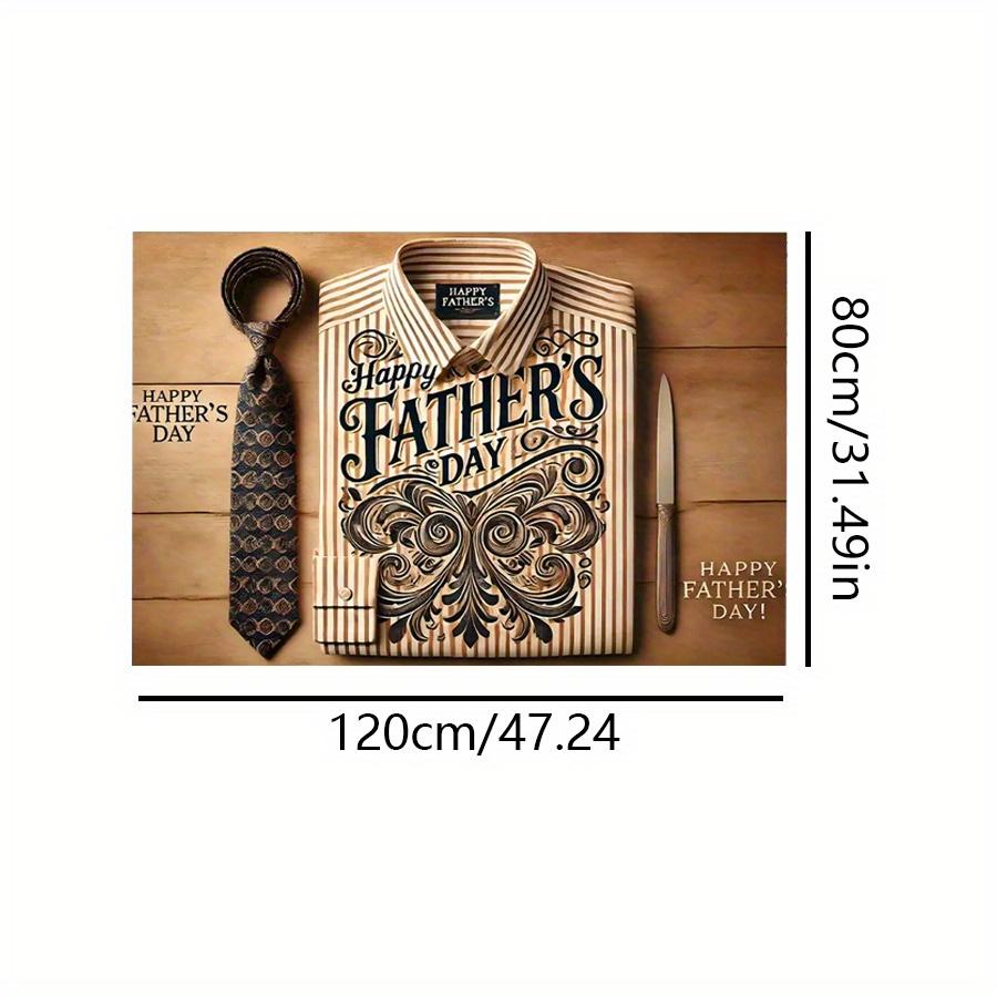 

1 шт., Полиэстеровый баннер для вечеринки в честь Дня отца, Универсальный декор для свадеб, дней рождения, юбилеев, Рождества, Нового года, Дня святого Валентина Без электричества 120*80cm