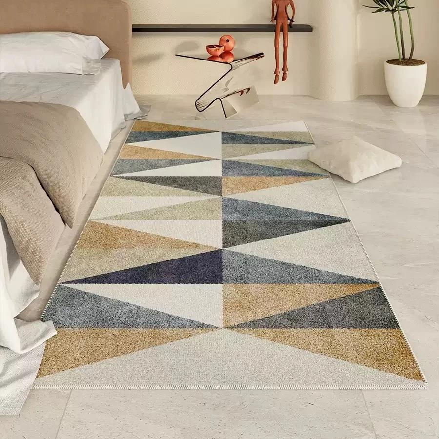 Cute Bedroom Headboard Rug Creative Girl Room Living Room Bedroom Sofa Modern Colorful Striped Soft Mats Home Decoration Retro