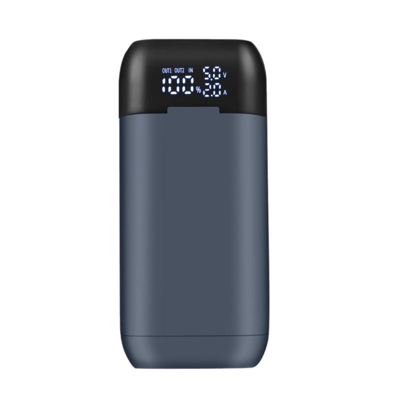Boîtier de rangement pour batteries 21700/20700/18700/18650 avec charge rapide et écran d'affichage en temps réel