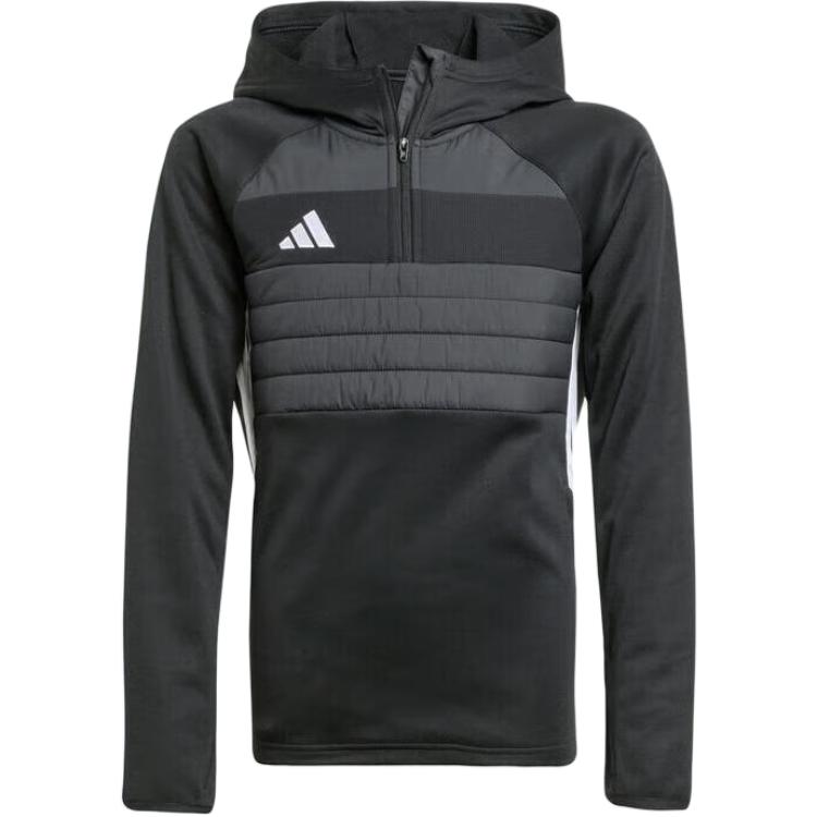 Adidas Tiro Es Wintopy Удобный Мягкий Пуловер с Капюшоном Детские Топы JN9474 128