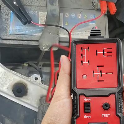 Testeur de relais électronique universel pour automobile, vérificateur de batterie de voiture, accessoires de voiture 12 V, voyant LED, outil de diagnostic