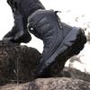 Männer Stiefel Männlich High Top Outdoor Stiefel Warme Plüsch Wüste Schuhe Berg Wandern Stiefel Qualität Leder Wasserdichte Schuhe