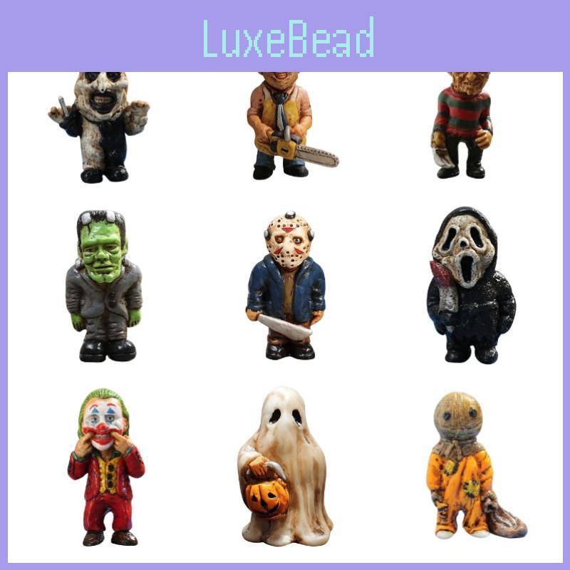 Halloween Ornaments Statue Figures Hand-painted Horror Gnomes For Home Decorations