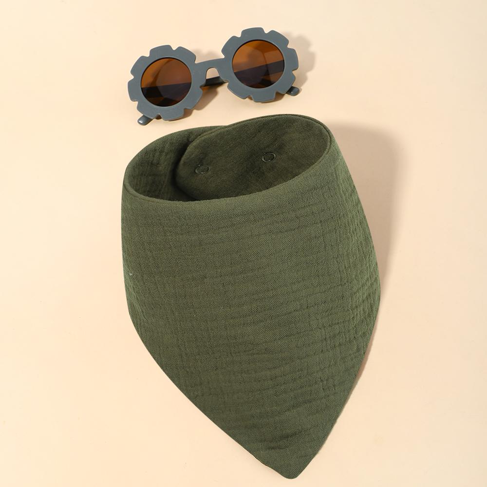 

Новый 2 шт./комплект детский нагрудник очки креп треугольник слюнявчик полотенце детские аксессуары бандана для новорожденных отрыгивание салфетка хлопковый нагрудник для кормления слюнями