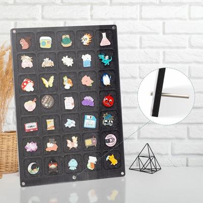 Filz-Anstecknadel-Display-Etui Aufbewahrung Schmuckhalter Brosche Medaille Abzeichen Tablett Organizer Desktop-Display-Behälter Sammlung