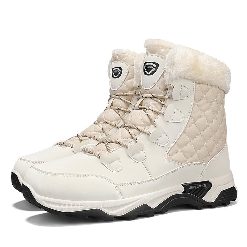 Herren Winter Schneestiefel Damen Warme Wanderstiefel Unisex Langlebige Outdoorstiefel für Paare Übergröße