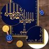 Hanukkah Menorah Table Runner Star of David Chanukah Je Festival Holiday Fireplace Kitchen Dining Room Home Decoration