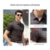Antonio Men's Easy-Care Floral Print Short-Sleeve Business Casual Shirt