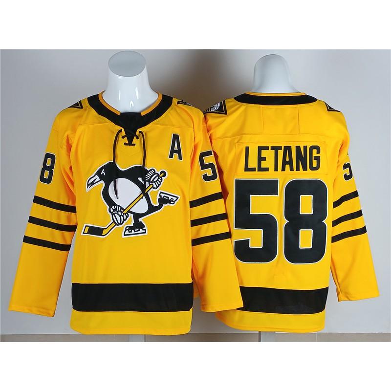Pittsburgh Penguins NHL Hockey Jersey Tenue de Fan Coton Uniforme d'Équipe Homme Adulte