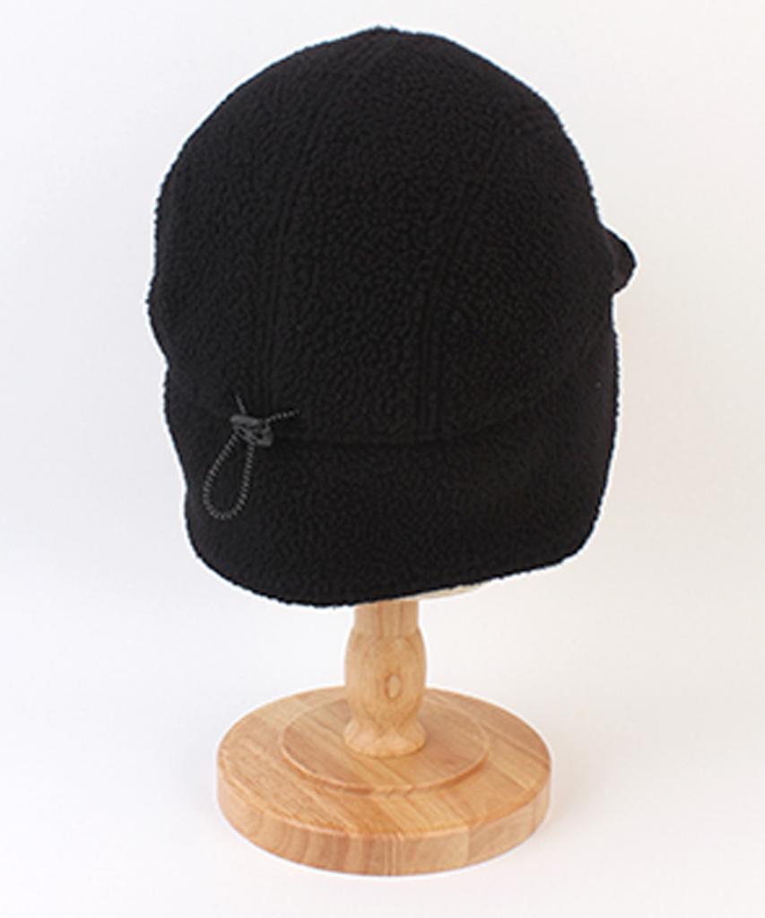 Yunibeosyeolkemiseuteuli Fleece Black Half Earflap Cap