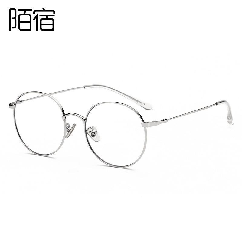 ZENOTTIC Alloy Anti-blue light Computer Glasses Frames Women Men Ultralight Vintage Round Myopia Optical Prescription Eyeglasses