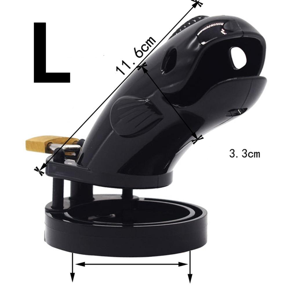 Male Penis Lock Chastity Lock CB Plastic Penis Cage Lock  Adult Toys Slave Cock Ring  Dick Scrotum