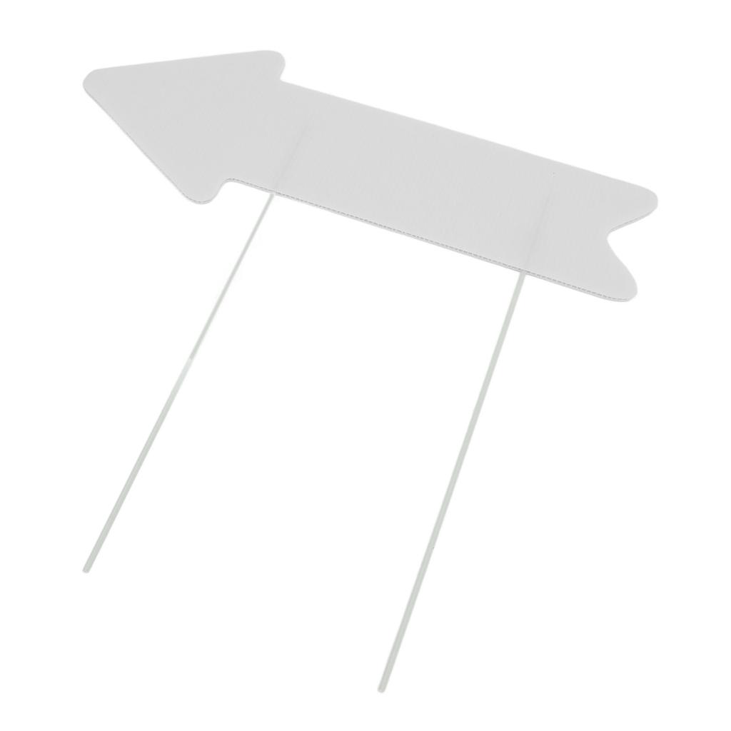 Blank Arrow Signs with Stakes Double Side Water Proof Directional Signs for Wedding Party Decor