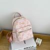 Women's Backpack  Leather Shoulder Mini Small Backpack Multi-Function Ladies Phone Pouch Pack Flower Print Ladies School Backpack Bag for Women
