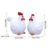 2pcs/set Easter Independent Adorable Chick Set Indoor/Outdoor Decorative Resin Ornament