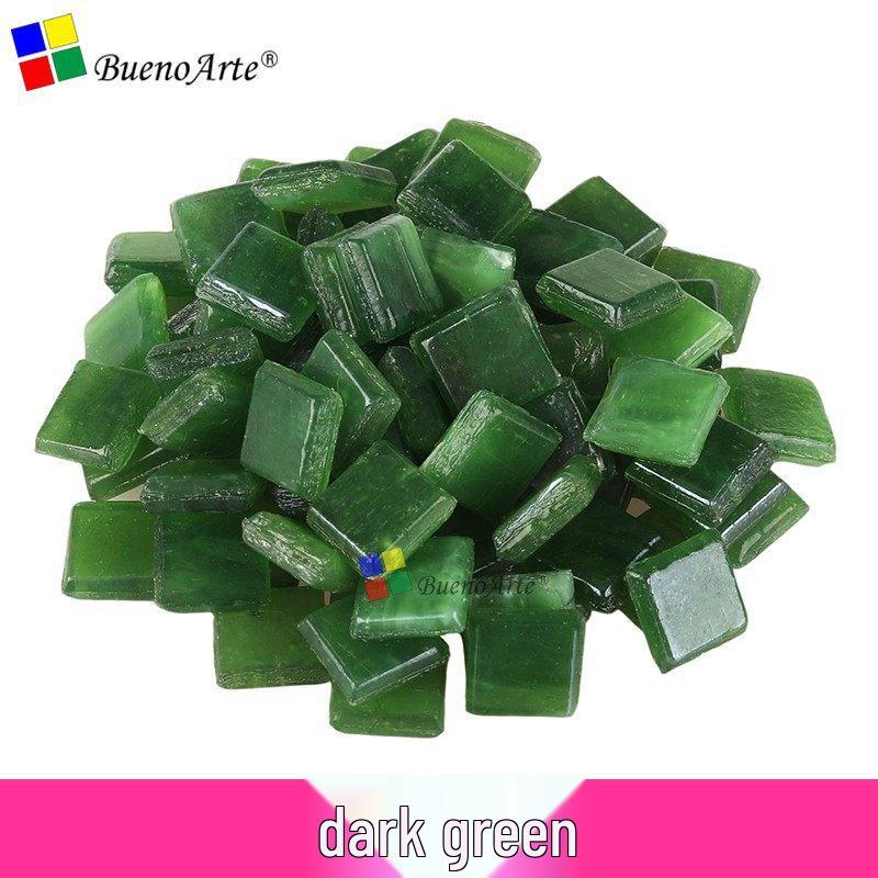 260 Stück 1 cm Transparente Eisjade Mosaik Glasperlen für DIY Kerzenhalter Basteln
