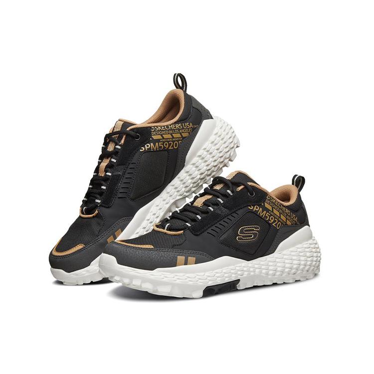 Skechers Monster Outdoor Comfortable Trendy Mesh Synthetic Leather Low Top Casual Running Shoes Men's 51715