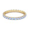 Mondstein Eternity Ring - 925 Sterlingsilber Gold Vermeil
