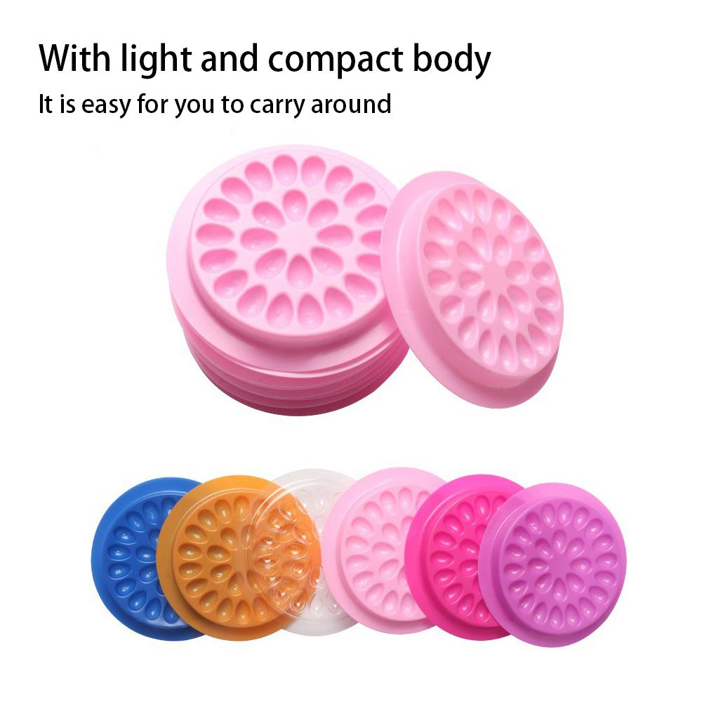 Gasket Glue Eyelash Plastic Holder PVC Makeup Tray Multifunctional Compact Lightness for Women Cosmetic Accessories