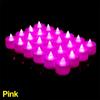 12-1Pcs Colorful LED Candles Battery Operated Flameless Tealight Fake Candles Lamp Wedding Birthday Party Home Decoration Lights