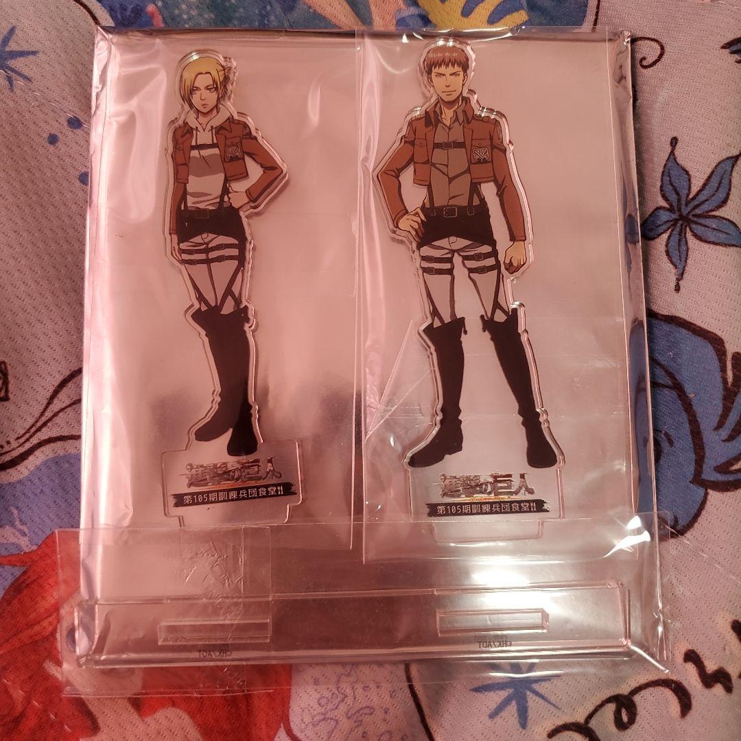 Used Attack on Titan 105th Training Corps Canteen Acrylic Stand Pasela Ani Jean