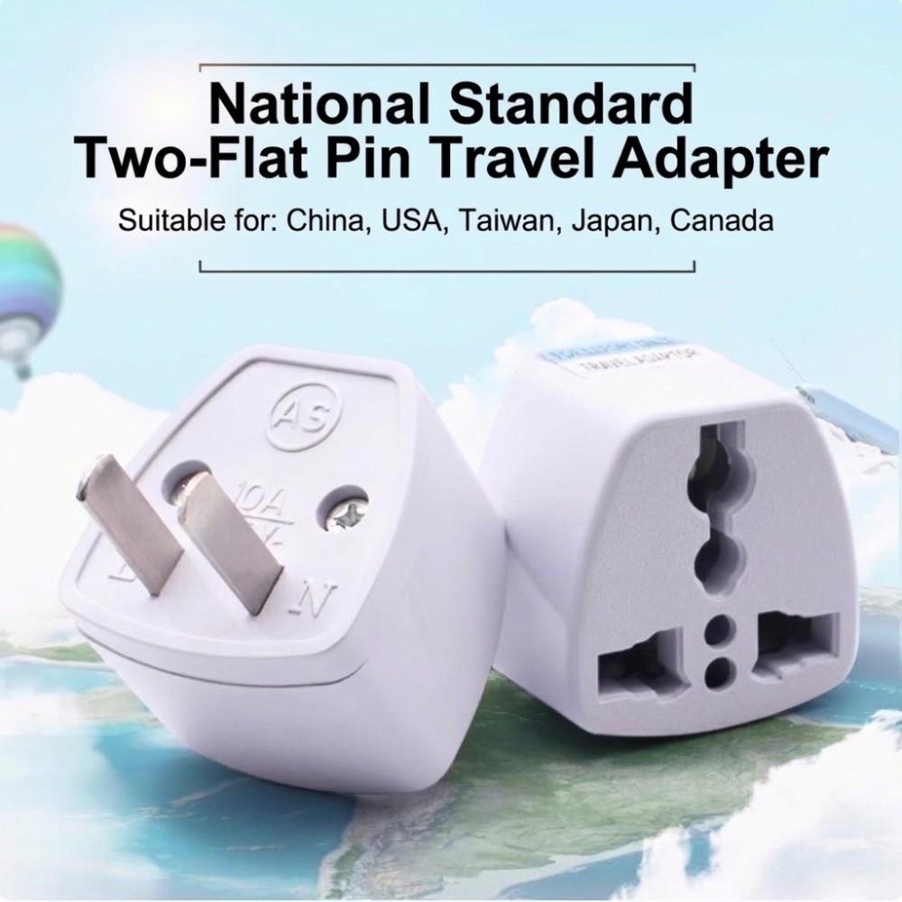 220V US Plug Converter Adapter 2 Pin Travel Conversion Plug for Phones Household Appliances