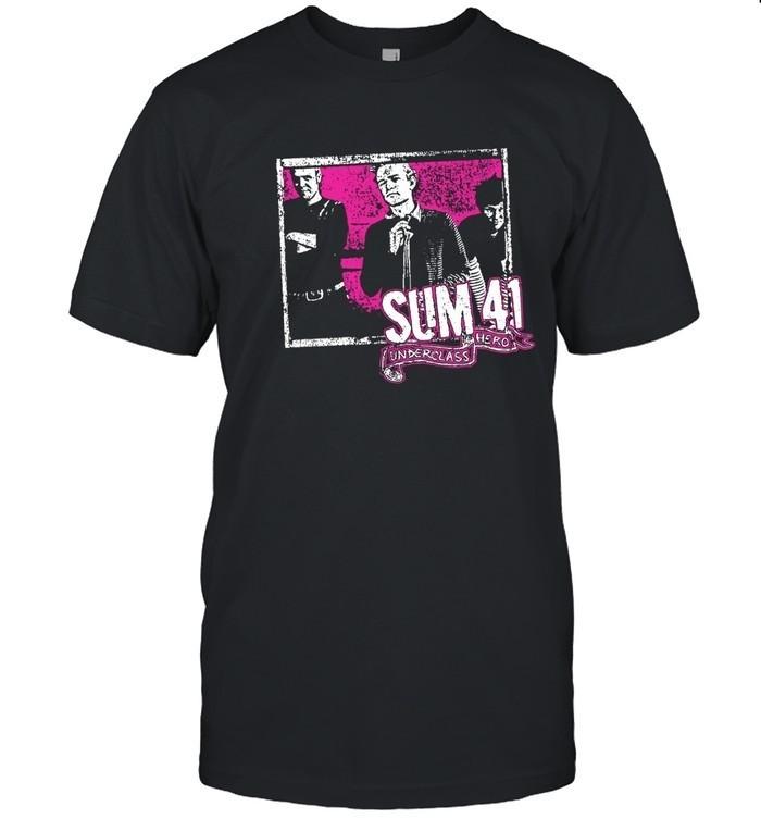Sum 41 Underclass Hero Black Punk Rock Band Tee T-shirt