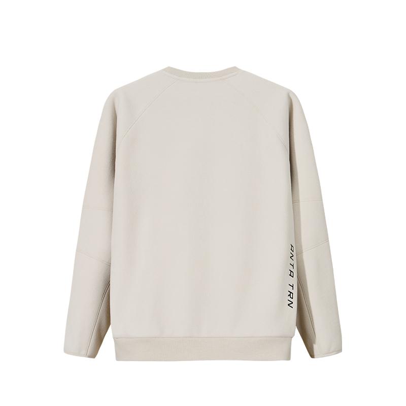 ANTA Sweatshirts Men's Almond Grey 1 Crew Neck Moderate 952547704-1