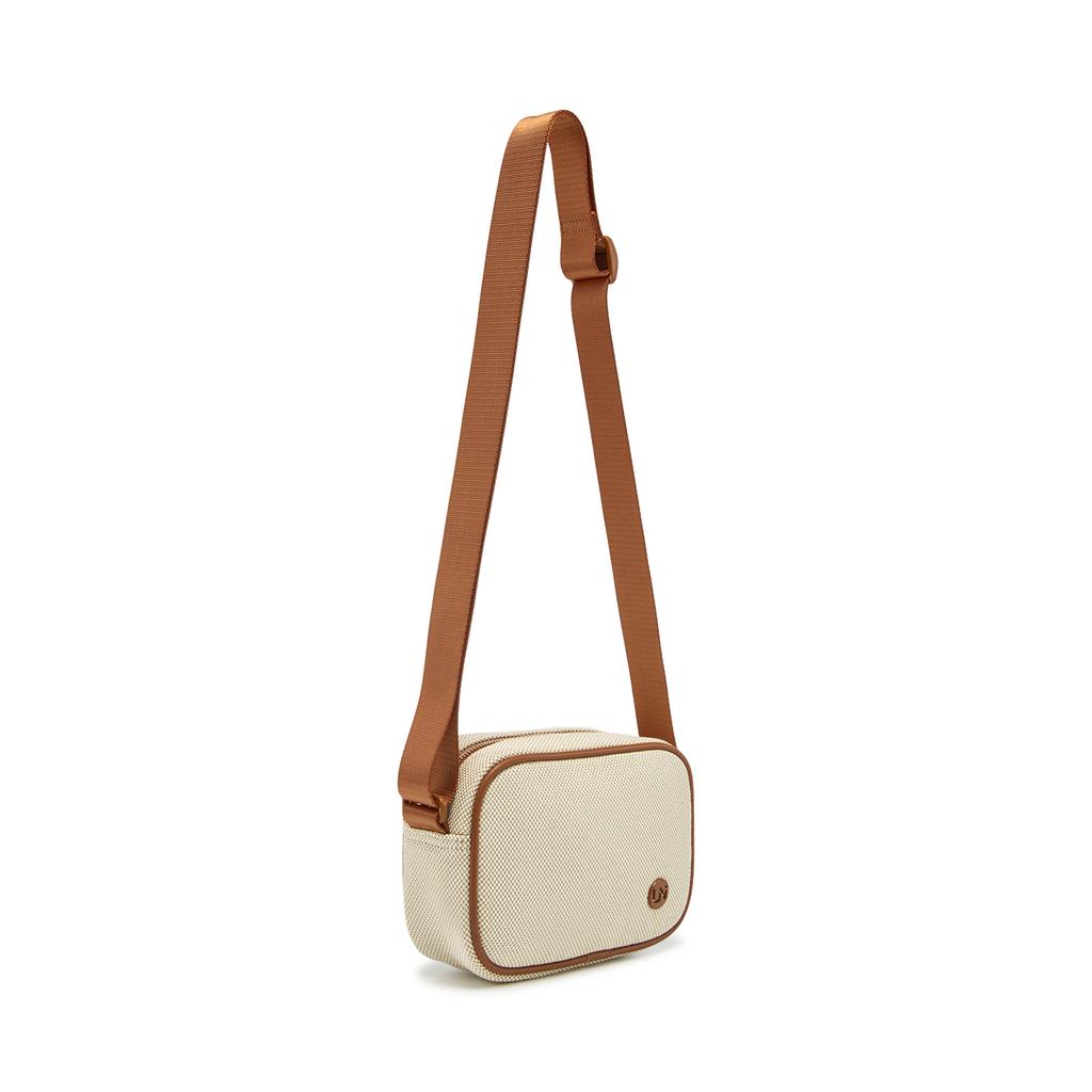 Li Ning Sports Lifestyle Series Letter PU Crossbody Bag Unisex Bags Brown ABDW381-2