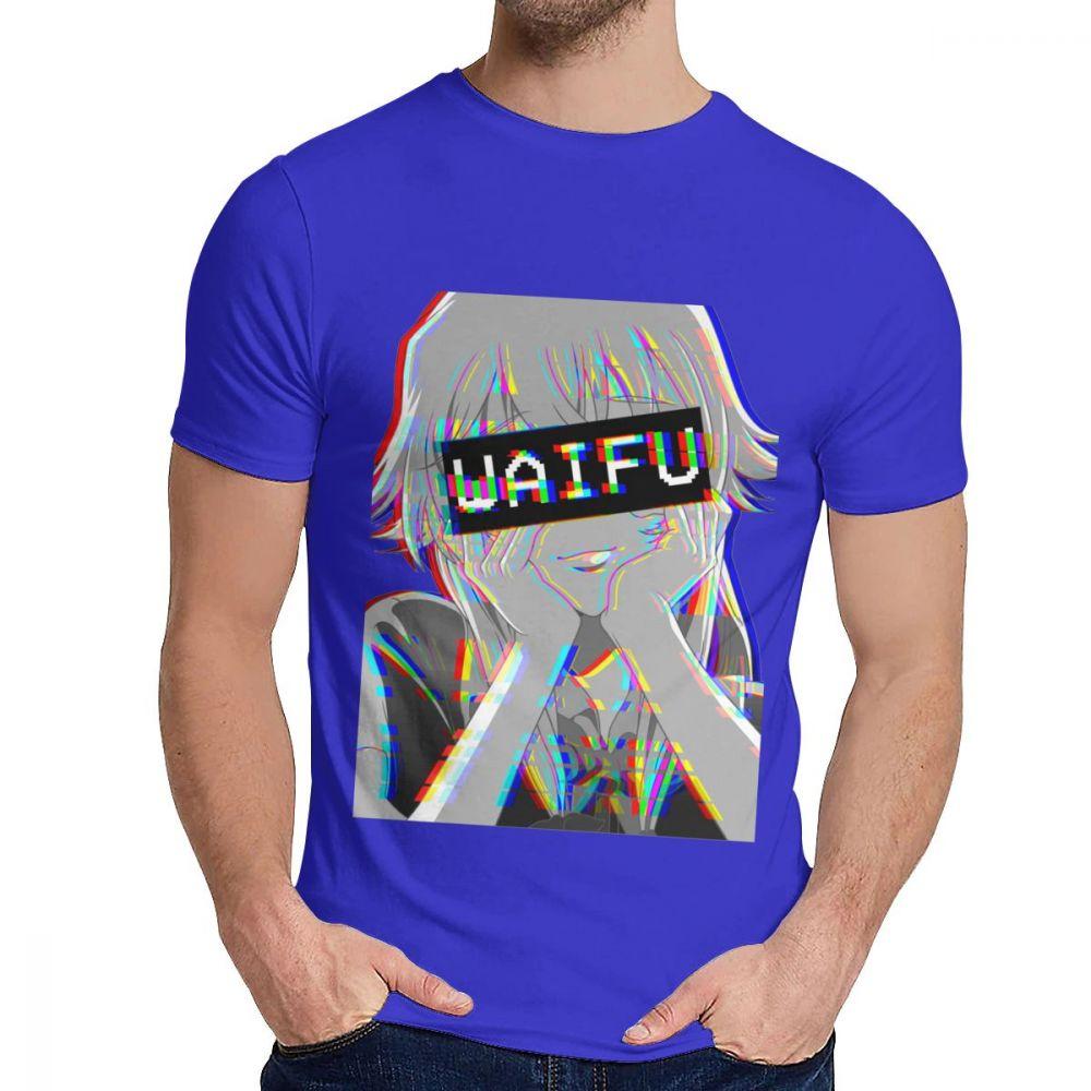 Round Neck Yuno Waifu Japanese Animation T Shirt Custom Unisex 100 Cotton T Shirt Big Size