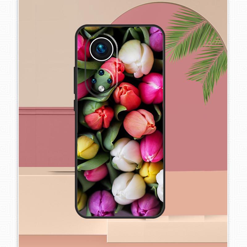 Tulip Flower Colorful Case For Honor Magic 7 Lite 5 6 8 Pro Honor 200 400 X9c X9b X9a X8b X8a X8c 50 70 90 Cover